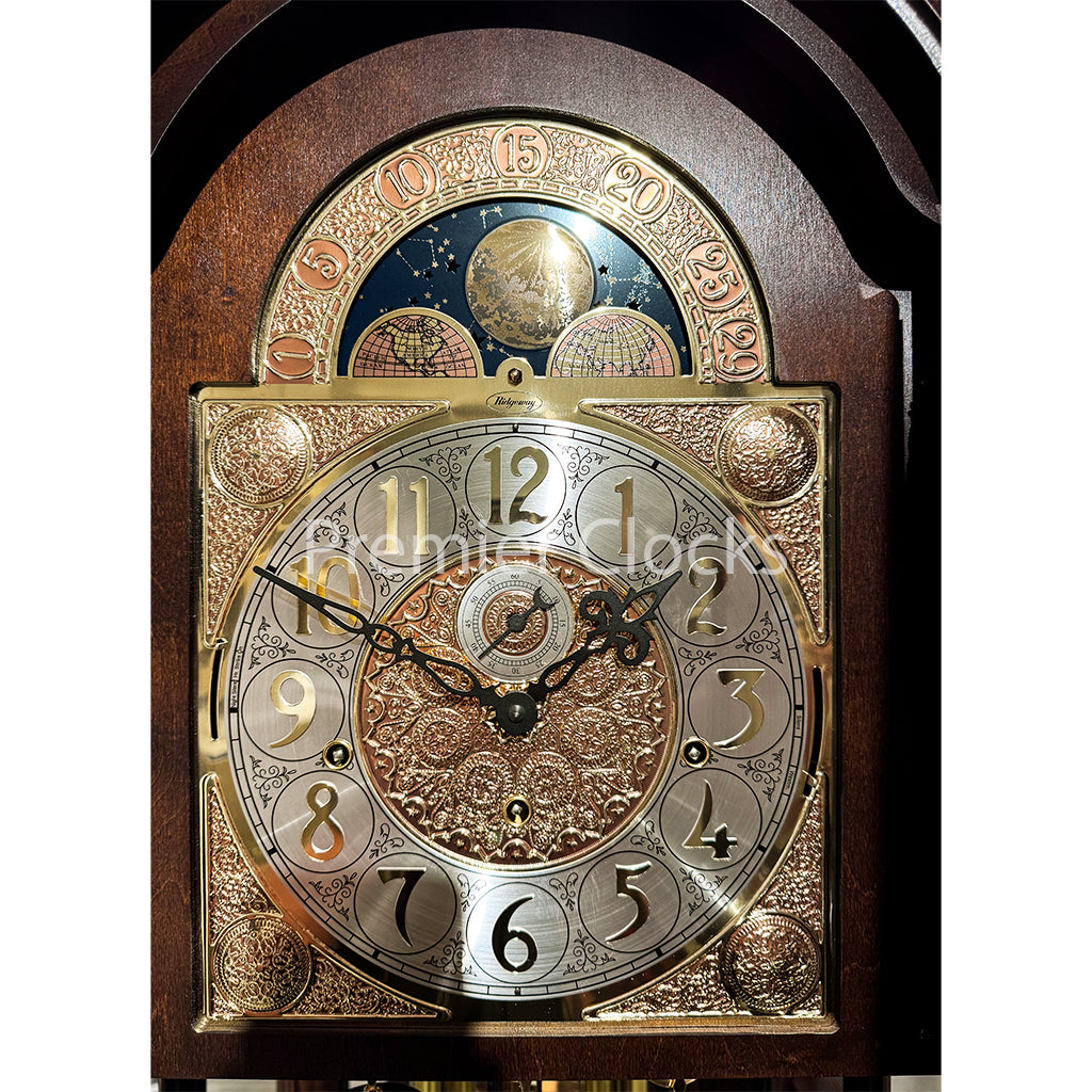 Ridgeway Nori Grandfather Clock 2588 real photo of the dial - Premier Clocks