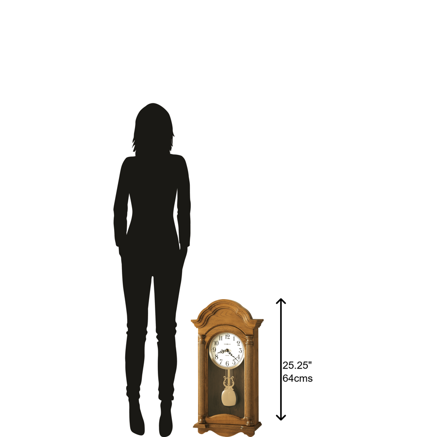 Howard Miller Amanda Wall Clock 625282 scale at Premier Clocks