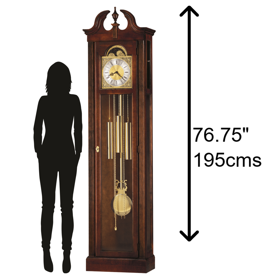 Howard Miller Chateau Grandfather Clock 610520 scale at Premier Clocks