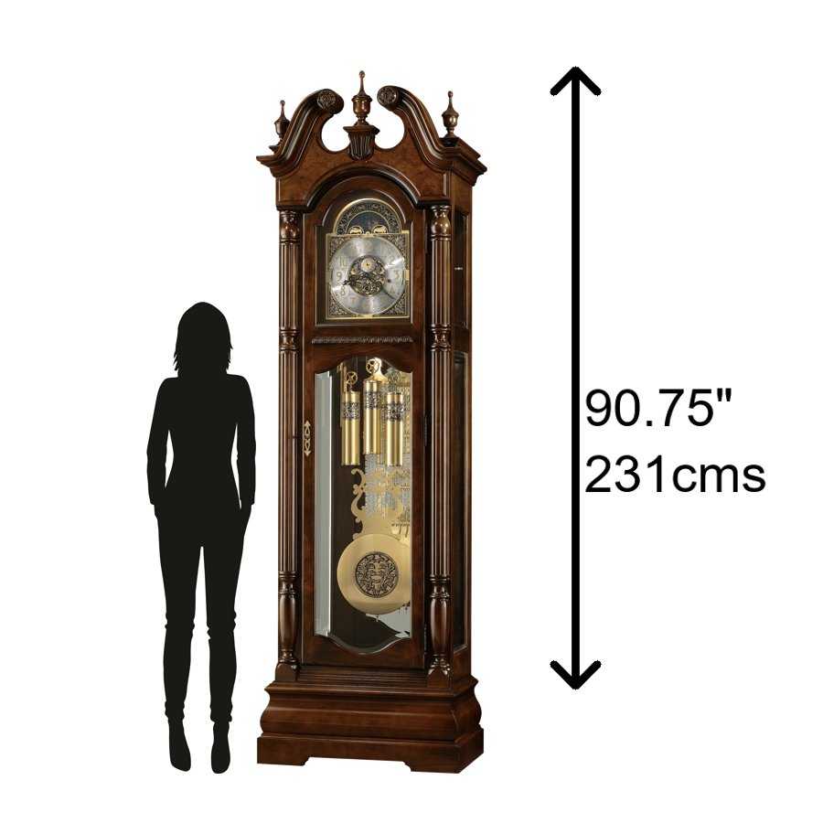 Howard Miller Edinburg Grandfather Clock 611142 scale at Premier Clocks