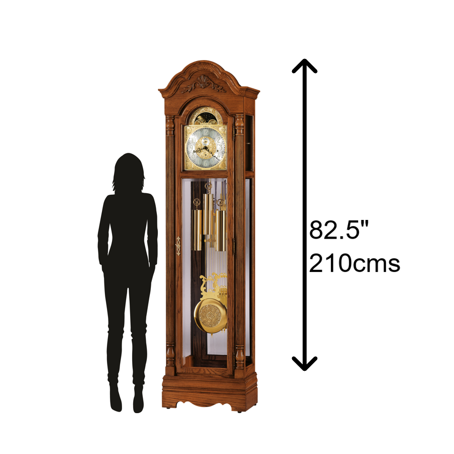 Howard Miller Gavin Grandfather Clock 610985 - scale - Premier Clocks