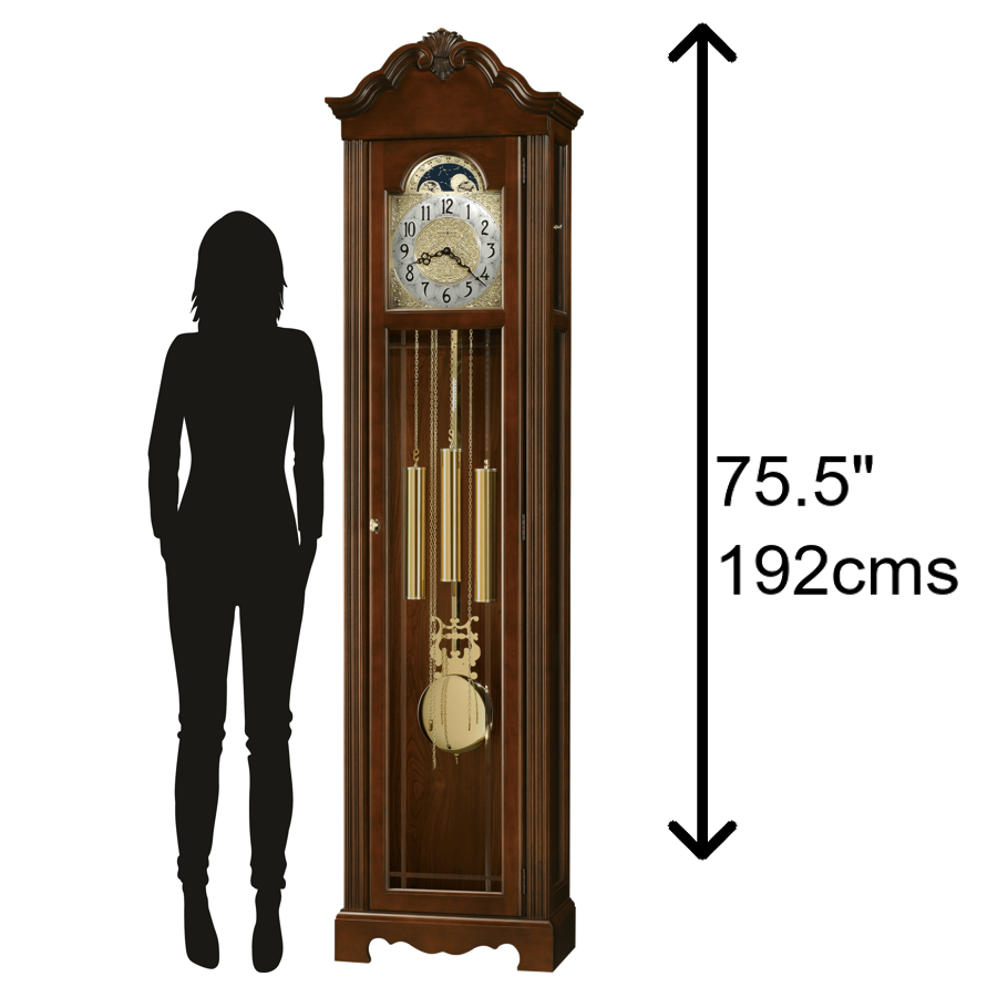 Howard Miller Nicea Grandfather Clock 611176 scale at Premier Clocks