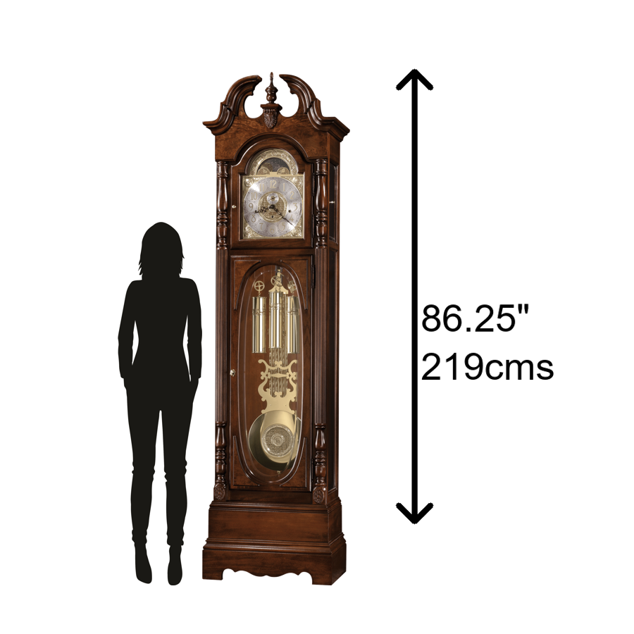 Howard Miller Robinson Grandfather Clock 611042 - scale - Premier Clocks