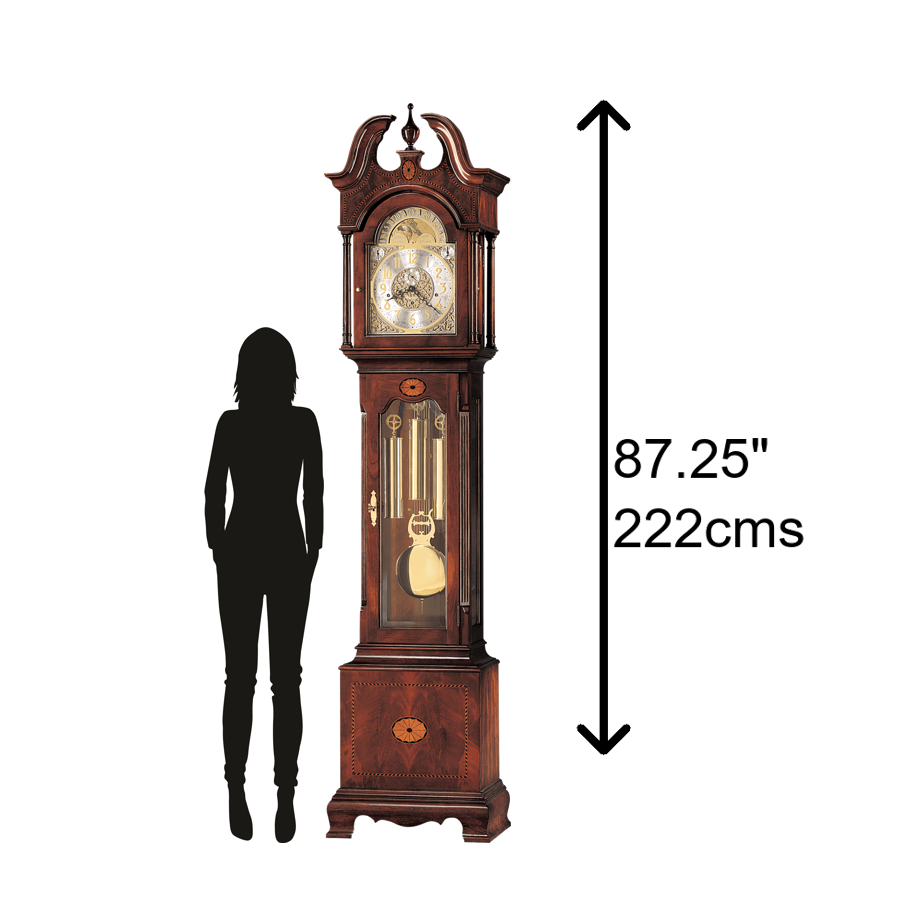 Howard Miller Taylor Grandfather Clock 610648 scale - Premier Clocks