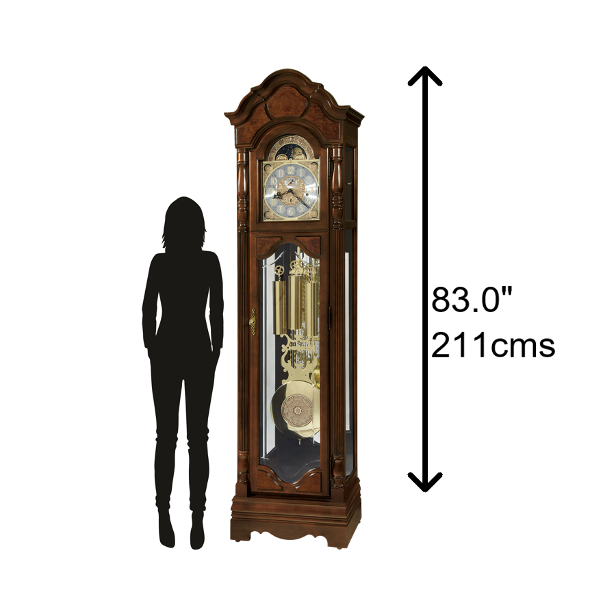 Howard Miller Wilford Grandfather Clock 611226 scale at Premier Clocks