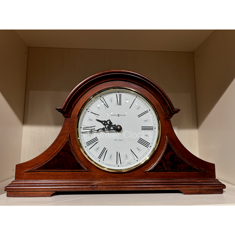 Howard Miller Burton II Mantel Clock 635107 real image front view - Premier Clocks