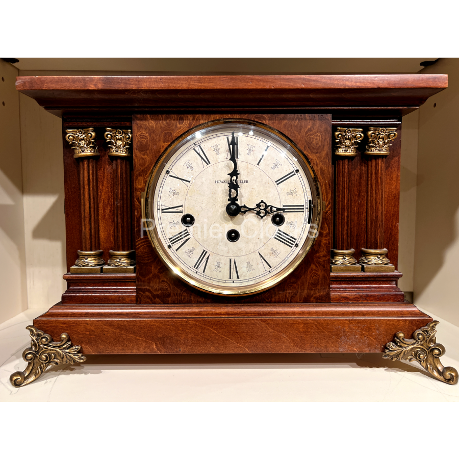 Howard Miller Circa Mantel Clock 630212 real image front view - Premier Clocks