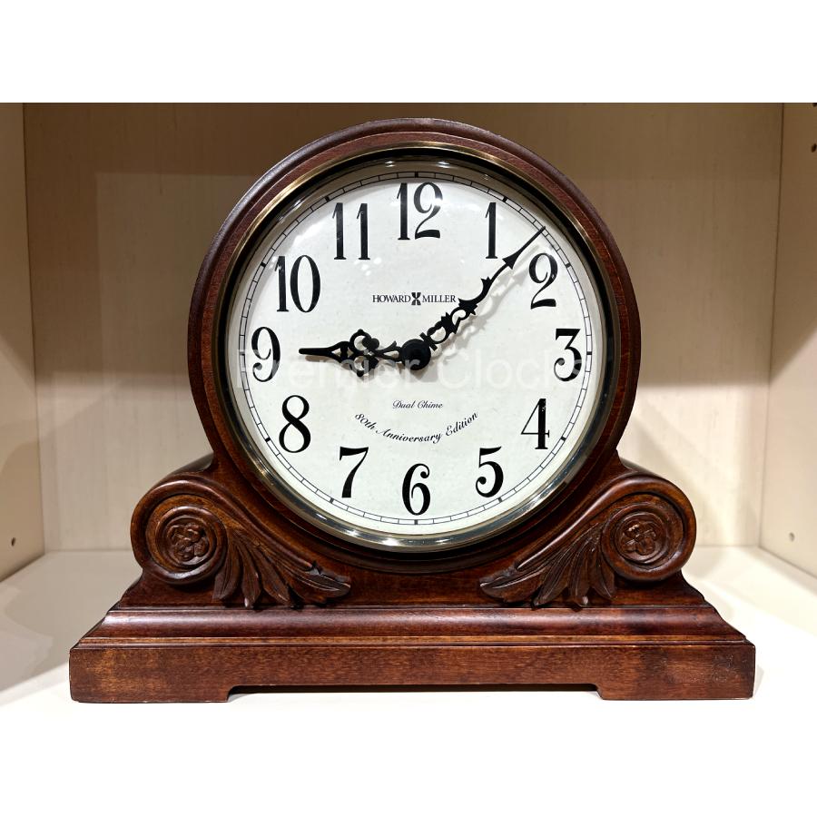Howard Miller Desiree Mantel Clock 635138 real photo front - Premier Clocks