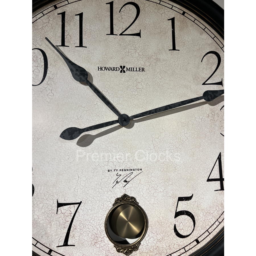 Howard Miller Glenwood Falls Wall Clock 625444 real image dial details - Premier Clocks