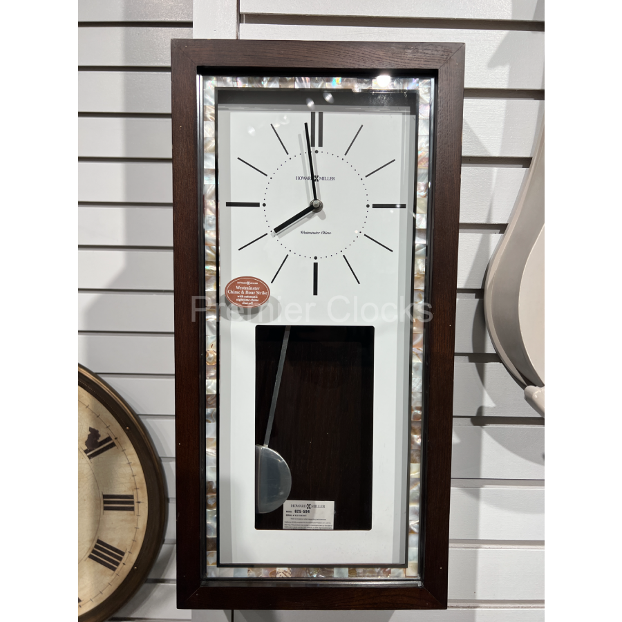 Howard Miller Holden Wall Clock 625594 real image front view - Premier Clocks