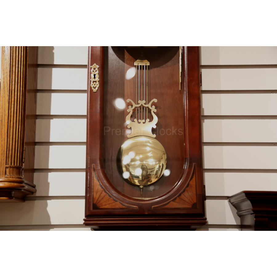 Howard Miller Lewis Wall Clock 613637 real image clock pendulum - Premier Clocks