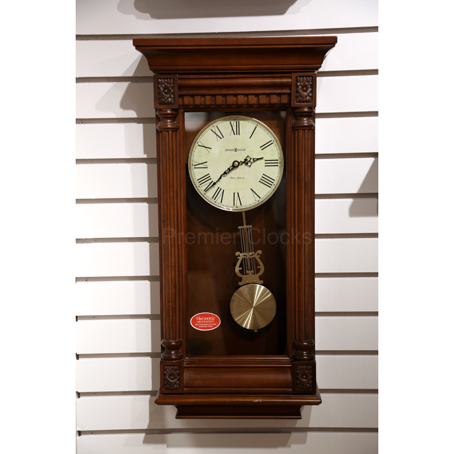 Howard Miller Lewisburg Wall Clock 625474 real photo front - Premier Clocks