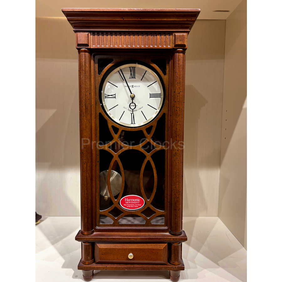 Howard Miller Lorna Mantel Clock 635170 real image front view - Premier Clocks