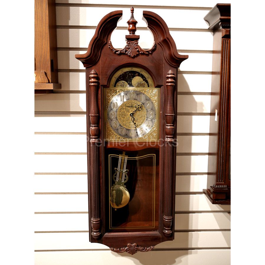 Howard Miller Rowland Wall Clock 620182 real photo front - Premier Clocks