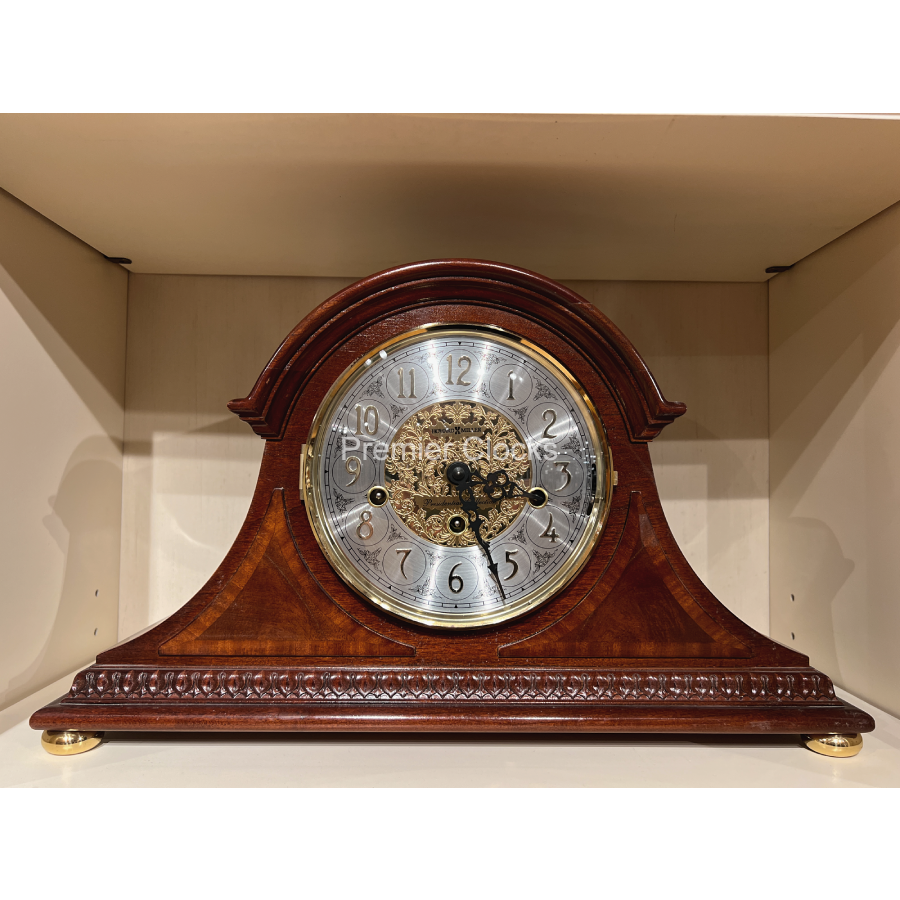Howard Miller Webster Mantel Clock 613559 real image front view - Premier Clocks