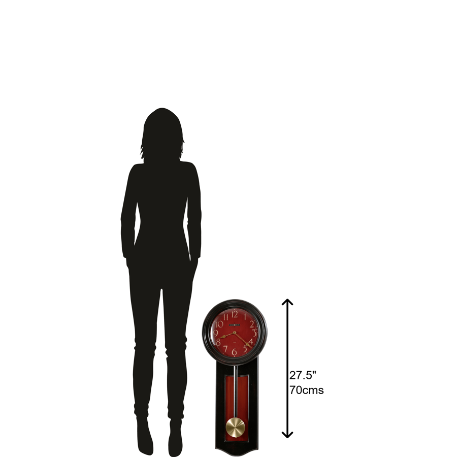 Howard Miller Alexi Wall Clock 625390 scale at Premier Clocks