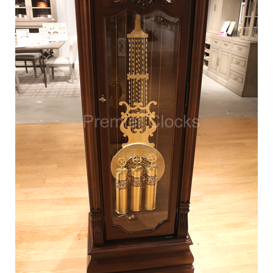 Ridgeway Henley Grandfather Clock 2592 real photo pendulum - Home Bars USA