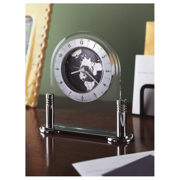 Howard Miller Discoverer Modern Mantel Clock with Revolving