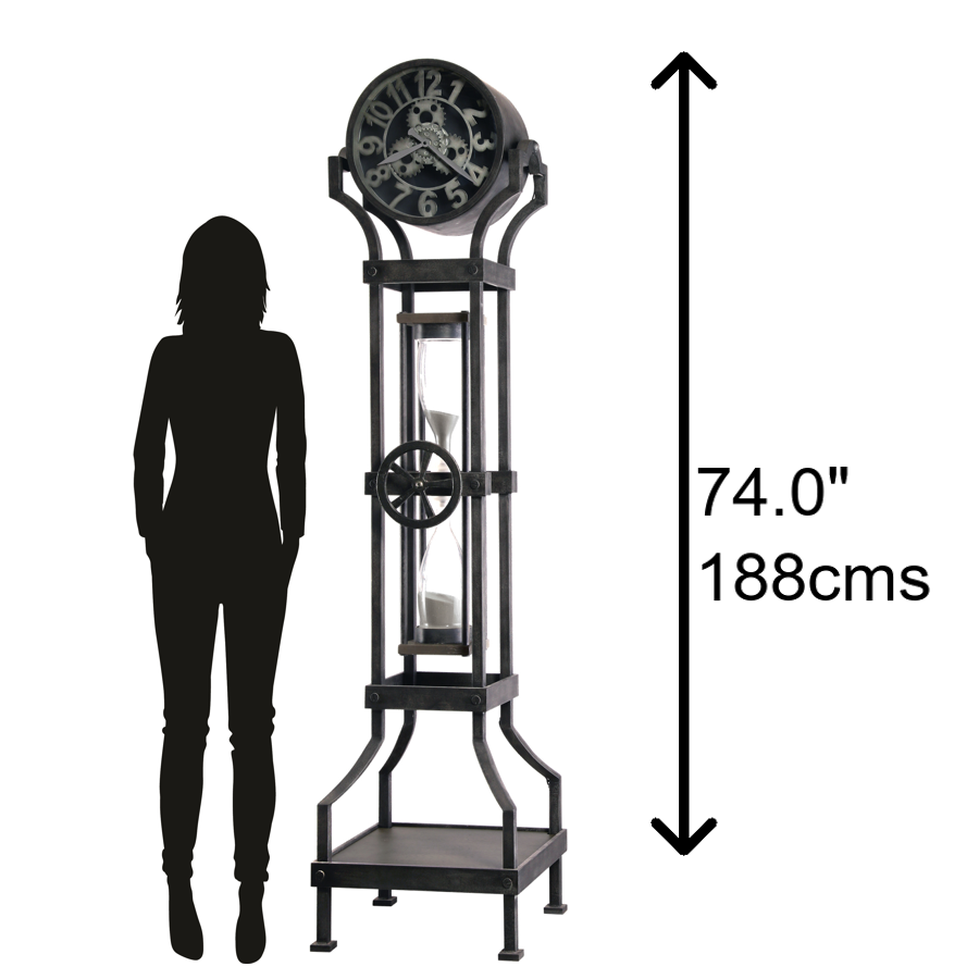 Howard Miller Hourglass III Floor Clock 615116 - scale - Premier Clocks